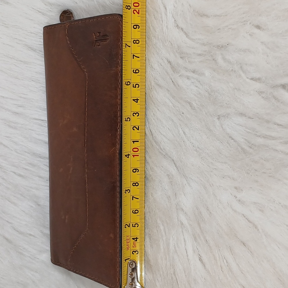 Frye Tan Leather Unisex Card Holder/Wallet NWOT - Picture 5 of 6